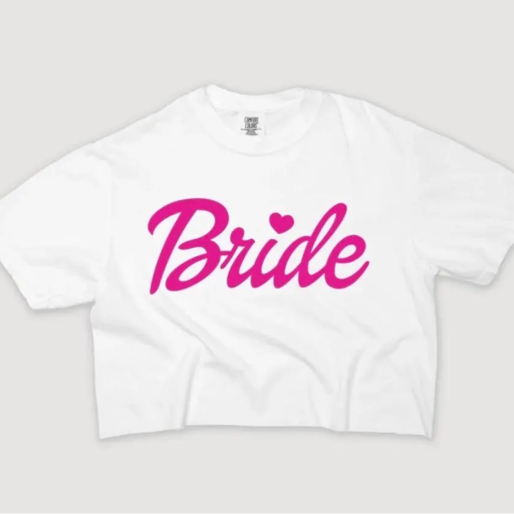 Bride crop top